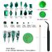 Emerald Green Nail Rhinestones Kit - 60Pcs Big Assorted Gems & Glitters for Nail Art & DIY Crafts - Buy Online on GoSupps.com