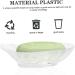 TIDTALEO Shell Soap Dish Bathroom Sponge Holder Home Bathroom Soap Dish Soap Case Shower Soap Shampoo Dish Nylon Hole Sleeves Dish Sponge Holder Bath Soap Holder Bar Liquid Plastic Soap Pad Transparent 9.5x9.5CM - Buy Online on GoSupps.com