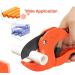 AIRAJ PVC Cutter Heavy Duty Ratchet-Type Pipe Cutter for Cutting Outer Diameter 42 mm PVC PPR Plastic Hoses and Plumbing Pipes for Electrician Maintenance Workers Professional Plastic Pipe Cutter Red - Buy Online on GoSupps.com