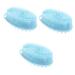 FRCOLOR 3pcs Double Sided Bath Brush Baby Bath Brush Silicone Body Brush Scalp Massager Brush Scalp Exfoliator Brush Bathing Brush Back Scrub Brush Showering Brush Baby Shower Scrubber 13x8cmx3pcs