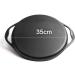 Saucepan Frying Pan 35cm Nonstick Cast Iron Pancake Maker Round Frying Pan with Accessories with 2 Handles Induction Pot Nonstick Metal Utensil Saucepan Frying Pan Interesting - Buy Online on GoSupps.com