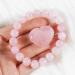 Rose Quartz Crystal Love Stone 3cm Thumb Pocket Stone Bracelet - Natural Energy for Reiki Balancing, Meditation & Women's Gift - Buy Online on GoSupps.com