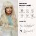 Oefei Long Platinum Blonde Wigs for Women | Natural Wavy Synthetic Heat-Resistant Party & Cosplay Wear - Buy Online on GoSupps.com