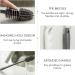 Silicone Rotating Bottle Cleaning Brush Set (Grey) - Includes 1 Bottle Brush, 1 Hook, and 1 Straw Brush - Buy Online on GoSupps.com