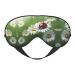 SSIMOO Ladybug On Daisy Flower Print Ultra-Soft Light-Blocking Eye Mask for Optimal Comfort and Restful Sleep Black