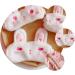 Lurrose Bunny Ears Silk Eye Mask - Fluffy Bunny Stuffed Animal Design | Plush Sleep Mask for Girls - Portable & Cute Travel Eye Cover - White 02 - Buy Online on GoSupps.com