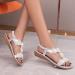 Buy XTZYGLFD Women's Silver Wedge Heel Sandals - Trendy Summer Flip-Flops Buckle Size 11 (UK 7) - Stylish Women's Fashion Shoes - Buy Online on GoSupps.com