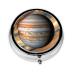 Jupiter Landscaperound Pill Box 3 Compartment Round Pill Box Organizer * Portable Travel Pill Box for Traveling.