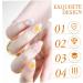 minkissy 4pcs 1 Nail Art Polymer Clay Nail Art Flakes Nail Decorations Nail Art Polymer Slices Nail Accessories Nail Glitter Polymer Clay Slices Nail Sequins Numbers Stickers Crafts Moon - Buy Online on GoSupps.com
