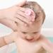 WAWTOOK Baby Bath Brush Set - Cradle Cap Bristle Brush & Soft Sponge Scrubber - Baby Care Essential for Dry Skin - Pink, Red & Yellow - Buy Online on GoSupps.com