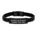 Dental Hygienist Gifts Interlaced Leather Bracelet Because I Am The Dental Hygienist. That's Why. Funny Quote Graduation Unique Gifts from Friends to Dental Hygienist