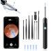 Ear Wax Removal Tool Ear Cleaner with Camera Ear Camera with 1080P Otoscope with Light Ear Wax Removal Tool Camera with 6 Ear Pick Earwax Removal Kit for iPhone iPad Android Phones Black