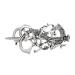 FRCOLOR Celtic Knot Hair Clip - Silver Retro Viking Hairpin for Women & Girls | Stylish Hair Accessories - Buy Online on GoSupps.com