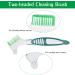 Caromoriber House 4Pcs Denture Brush Dual Head Toothbrushes Portable Denture Brush with Soft Bristles and Dual Angled Hard Denture Cleaning Brush for Denture Care Denture Toothbrush - Buy Online on GoSupps.com