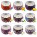 Women's Scented Candle Gift Set 9 scents Natural Soy Wax Candles Bathroom Stress Relieving Aromatherapy Candles Plant Essential Oils for Yoga Bath Therapy SPA Smokeless Home