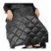Winter Thicken Wheelchair Full Body Warm Blanket | Waterproof Wearable Wheelchair Blanket with Sleeves and Pocket for Adults | Wheelchair Leg Blankets for The Aged Patient Black Half body