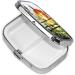 Bamboo Trees Sun Printing Pill Case | Cute 2 Compartment Travel Pill Box Organizer for Purse & Gifts - Buy Online on GoSupps.com