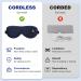 Aroma Season Heated Eye Mask | Cordless Moist Heat Compress for Blepharitis and Dry Eyes (Navy Blue) - Buy Online on GoSupps.com