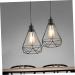 jojofuny 2pcs Living Room Lighting Shop Lighting Vintage Hanging Iron Light Chandelier Ceiling Light Metal - Buy Online on GoSupps.com