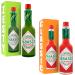 Tabasco Mild Green Pepper Sauce 57ml With Original Red Hot Pepper Sauce 57ml - Bundle Consisting of Tabasco Hot Sauces x2 Pack