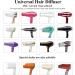 Universal Hair Diffuser for Curly Hair - Adjustable Attachment for Natural Wavy Hair - White - Buy Online on GoSupps.com