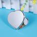 ULTNICE Compact Double Sided Heart Shape Makeup Mirror - Silver | Portable Pocket Mirror for Handbag and Purse - Buy Online on GoSupps.com