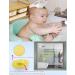 Baby Hair Brush Set with Natural Goat Bristles and Silicone Massager - Ideal for Cradle Cap Treatment, Newborns, Toddlers - Perfect Baby Shower Gift - Buy Online on GoSupps.com