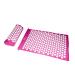 Fresh massage pillow massage cushion acupuncture turf alleviation stress back body paint spike acupressure massage device matt massage pillow (size: rosered)