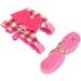 Small Pet Vest Chest Strap Pet Walking Harness and Leash Set Rabbit Squirrel Ferret Hamster Pink Vest Harness(S) - Buy Online on GoSupps.com