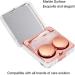 Nicoone Portable Marble Surface Mirror Contact Lens Case | Colored Contacts & Glasses Companion Box | Rose Gold - International Shipping Available - Buy Online on GoSupps.com