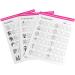 Nail Art Practice Book Beginner Manicure Training Drawing Cards Easy to Clean 12 Sheets Nail Art Practice Tools - Buy Online on GoSupps.com