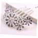 DOITOOL Tiara Hair Accessories Bridal Hair Comb Women Hair Comb Flower Hair Comb Wedding Women Hair Clip Rhinestones - Buy Online on GoSupps.com