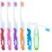 Lingito Travel Folding Toothbrush, Camping Toothbrush Bulk, Medium Bristle (6 Pack) 6 Count (Pack of 1) Medium