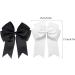 2 Pack 6 inch Bow Hair Clips Large Hair Bow Hair Barrette Clips for Women Girls Black Hair Bows(Black White) - Buy Online on GoSupps.com