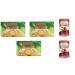 Italian Gourmet E.R. Buitoni Granfetta Pack of 3 boxes of 80g Whole Grain Biscuits with Onion Flavoring 600g + Italian Gourmet 100% Italian - 2 cans of Crushed Tomatoes 400g