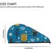 Cute Colorful Owls & Trees Microfiber Hair Towel | Super Absorbent Quick Dry Cap for Long & Curly Hair - Soft Coral Velvet Wrap for Women - Buy Online on GoSupps.com