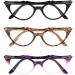 Eyekepper Women s Vintage Cat Eye Reading Glasses - 3 Pairs (Black Tortoise Purple Transparent) - Stylish 2.00 Magnification - Buy Online on GoSupps.com