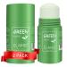 2PCs Green Tea Cleansing Mask Green Tea Mask Stick cleans pores deep green mask stick reduce acne and blackheads & water and oil balance.