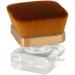 Flat Top Foundation Brush Blusher Brush for Loose Powder Synthetic Fiber Comfortable Handle with Makeup Base - Buy Online on GoSupps.com