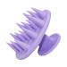Scalp massage brush wet & dry hair washing shampoo hair brush for peeling and head massage silicone ridge care hair root healthy head without dandruff stimulates hair growth (purple)