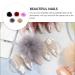 Minkissy Nail Poms - 5pcs Fluffy Plush Ball Magnet Pompoms for DIY Nail Art & Jewelry Design Accessories - Buy Online on GoSupps.com