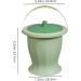 Chamber Pot with Lid and Handle Heavy Duty Bed Pan Non-Slip PP Urinal Bottle with Detachable Base Washable Reusable Portable Toilet for Kids Adults Light Green + Dark Green Urinal Bottle - Buy Online on GoSupps.com