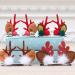 Holibanna 4 Couples Christmas Hair Clips - Reindeer Elk Moose Hair Accessories for Girls & Ladies - Buy Online on GoSupps.com
