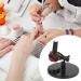 Nail Polish Bottle Holder Stand with Tilter Function Anti-Spill and Prevent Fall Off Nail Gel Fixing Clip for Manicure Painting (Wide Base)(Black) - Buy Online on GoSupps.com