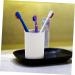 Buy Homsfou Stainless Steel Toothbrush Organizer Cup for Kids - Stylish Bathroom Toothbrush Holder - White 12x8cm - Buy Online on GoSupps.com