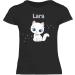 Personalized Cat T-Shirt for Girls - Cute Custom Gift by Shirtracer - Black Cat Design (Kids 116) - Buy Online on GoSupps.com