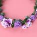 KALLORY Purple Flower Crown Headband for Bridesmaids & Flower Girls - Buy Online on GoSupps.com