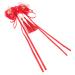 minkissy Large ribbon temperament hairpins tassel girls hair barrettes red hairpin hair accessories girl child Asia issue card hanfu hair accessories China Hanfu hair clips
