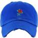 KBETHOS Royal Blue Rose Vintage Dad Hat | Adjustable Baseball Cap for Men and Women - Buy Online on GoSupps.com
