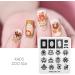 KADS Nail Art Stamping Plates Set Image Template Stencils Pattern with Stamping Plates Holder Case Organizer (ZO016) - Buy Online on GoSupps.com